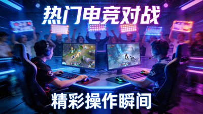 电竞比赛热门视频推荐封面 - 战队激烈对战场景
